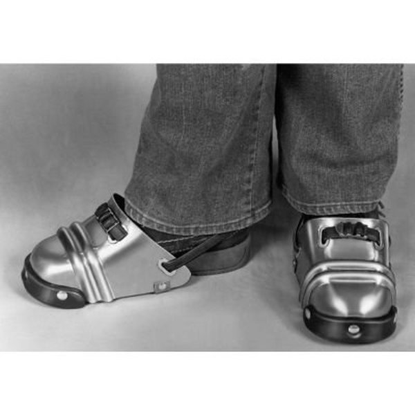 Ellwood Safety Appliance Co. Ellwood Safety Women's Foot Guards, Rubber Strap W/Tension Buckle, Aluminum Alloy, 4-1/2inW, 1 Pair 605****
